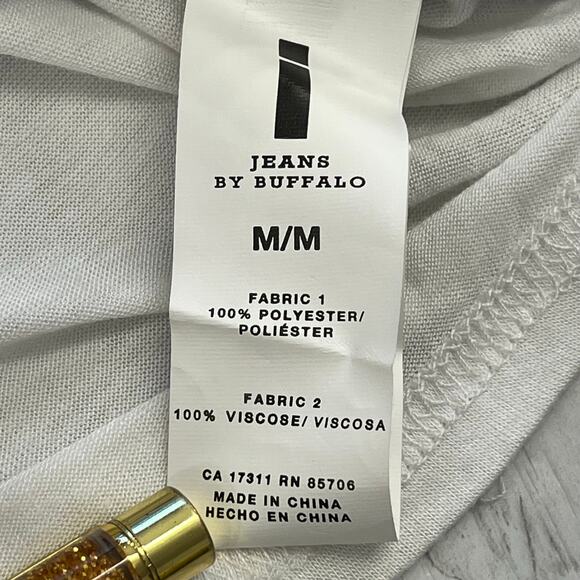 Jeans By Buffalo Short Sleeve Black Leopard Animal Print Sheer Light Blouse - Picture 3 of 9